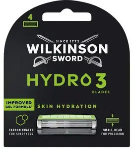Wilkinson Sword Hydro 3 nomaiņas skuvekļa kārtridži, 4 gab.
