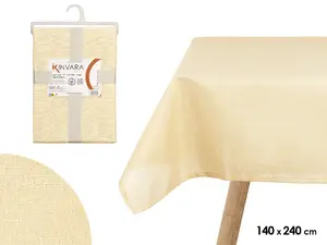 Galdauts Kinvara 95071 poliesters 140×240 cm bēšs ar 2 salvetēm 35×24 cm