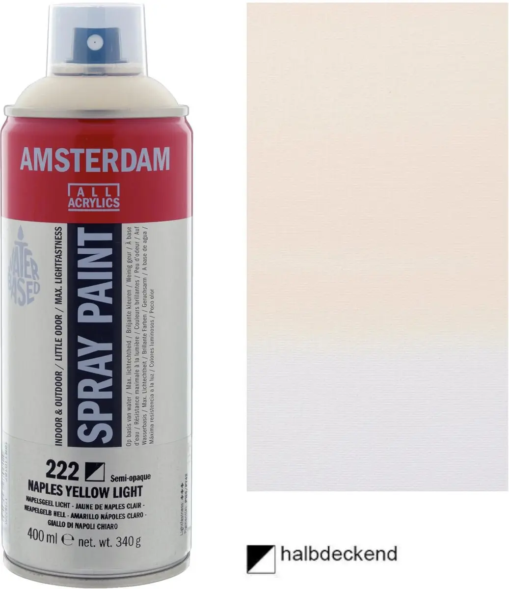 Aerosola krāsa Amsterdam Naples Yellow Light