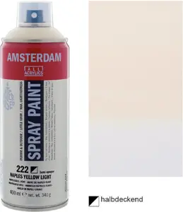 Aerosola krāsa Amsterdam Naples Yellow Light 222, ROY-17162220 (spray krāsa)