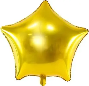 Foil Balloon Star PartyDeco 70 cm, gold, one size