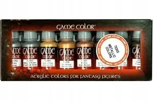 Akrila krāsu komplekts VALLEJO Game Color Metallic Colors 72.303 (8 x 18 ml)