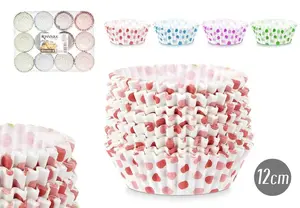 Paper Baking Cups Set Lumarko Kinvara 150 pcs, 12 cm diameter, 4 colors, model 78482