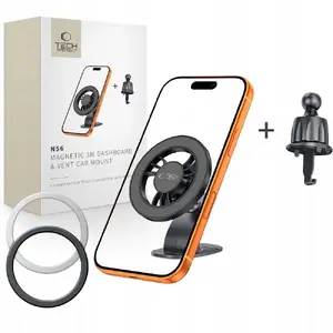 Car Mount Tech-Protect N56 Magnetic MagSafe — 3M Dashboard & Vent, Black