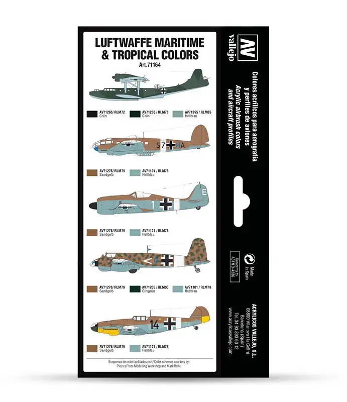 VALLEJO Model Air — Luftwaffe Maritime & Tropical, 8×17 ml Photo 2