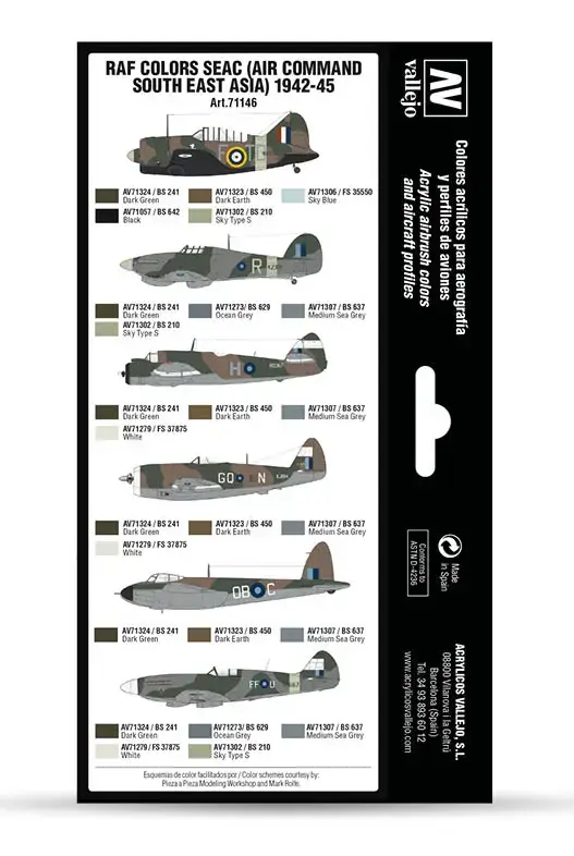VALLEJO Model Air — RAF Colors SEAC 1942–1945 Photo 2