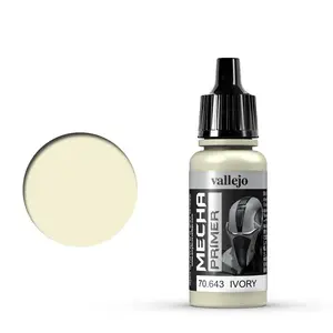 Akrila krāsa VALLEJO 70.643 Ivory — 17 ml, šķidrums akrils, bez šķīdinātāja