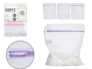 Laundry Wash Bag Berilo 22412 — 50×60 cm, mesh protector for delicates, three colors