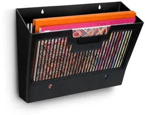 Wall-mounted brochure holder Staples cep DIN A4 1-pocket, black