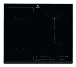 Встраиваемая индукционная варочная панель Electrolux HOB654F, 4 зоны, 59 см, сенсорное управление, 7350 Вт, черная