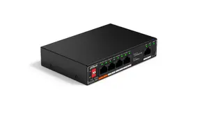 Unmanaged PoE Switch Dahua Technology SF1005P — 5x Fast Ethernet (10/100), L2, PoE, 48–57V, Black