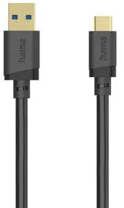 USB A to USB C cable Hama 00202006 — USB 3.2 Gen 1 (3.1 Gen 1), 5 Gbit/s, 1.5 m, black