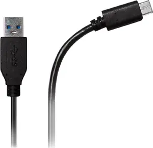 USB A to USB C cable Azuri AZCABUSBC2M-BLK — 2 m, black