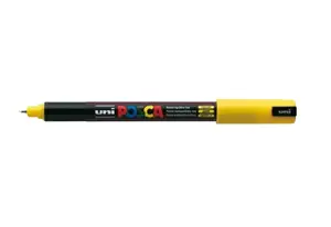 Маркер POSCA PC-1MR Yellow — пигментный маркер, наконечник 0,7 мм, водостойкий, без запаха