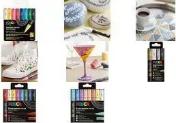 Маркер POSCA Pigment PC-1MC, мягкие цвета, наконечник 0,7–1,0 мм, водонепроницаемый, светостойкий — 1 шт.