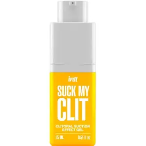 INTT FOR HER SUCK MY CLIT Gēls ar sūkšanas efektu Tropiskā mango 15 ml — uz ūdens bāzes, vibrācija un sasilšana