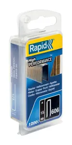 Скобы Rapid Tools 40109528 оцинкованная сталь ножка 15 мм совместимые с Rapid