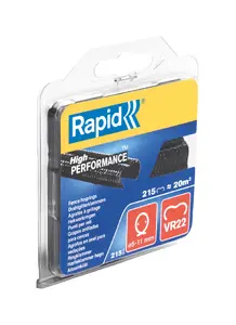 Клеммы‑скобы (Hog rings) Rapid Tools 40108804, чёрные, пластиковое покрытие, упаковка 215 шт.