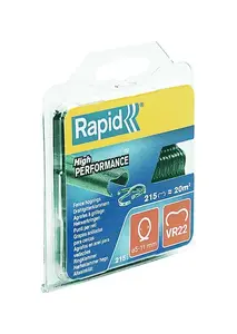 Зажим-скоба Rapid Tools VR22 пластик/сталь, зелёный, ширина 14 мм, 215 шт.
