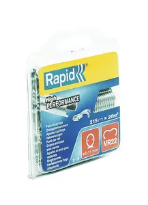 Clasp fastener Rapid Tools VR22 zinc steel 15 mm, pack of 215