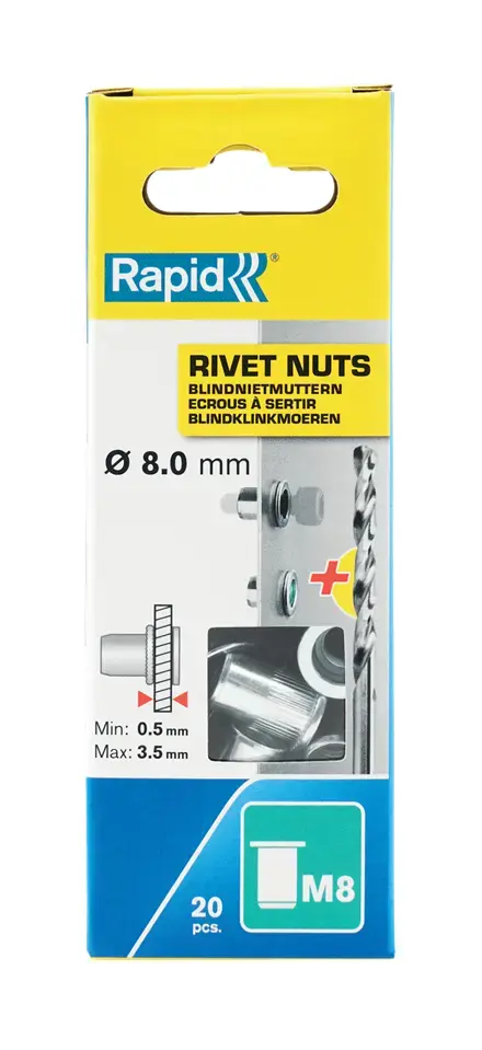 Rivet nut M8 Rapid Tools 5001482 Photo 2