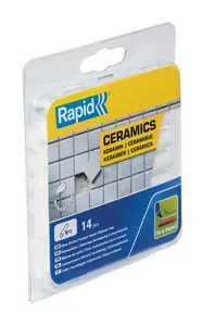 Līmes stienīši Rapid Tools Rapid 12 mm keramikai, 14 gab.