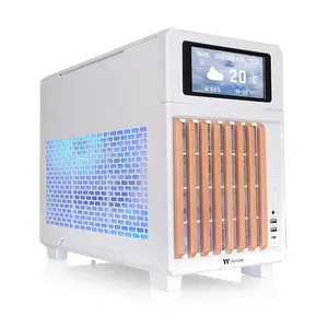 Thermaltake TR200 WS White PC Case — supports Mini-ITX & Micro-ATX, 2.5" SSDs & 3.5" HDDs, 120/140 mm fan support