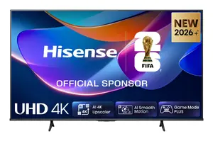 Телевизор Hisense 65A6S 65" (165,1 см) QLED 4K Ultra HD Smart TV, Direct‑LED, HomeOS, DVB‑T2/C/S2, Wi‑Fi, чёрный