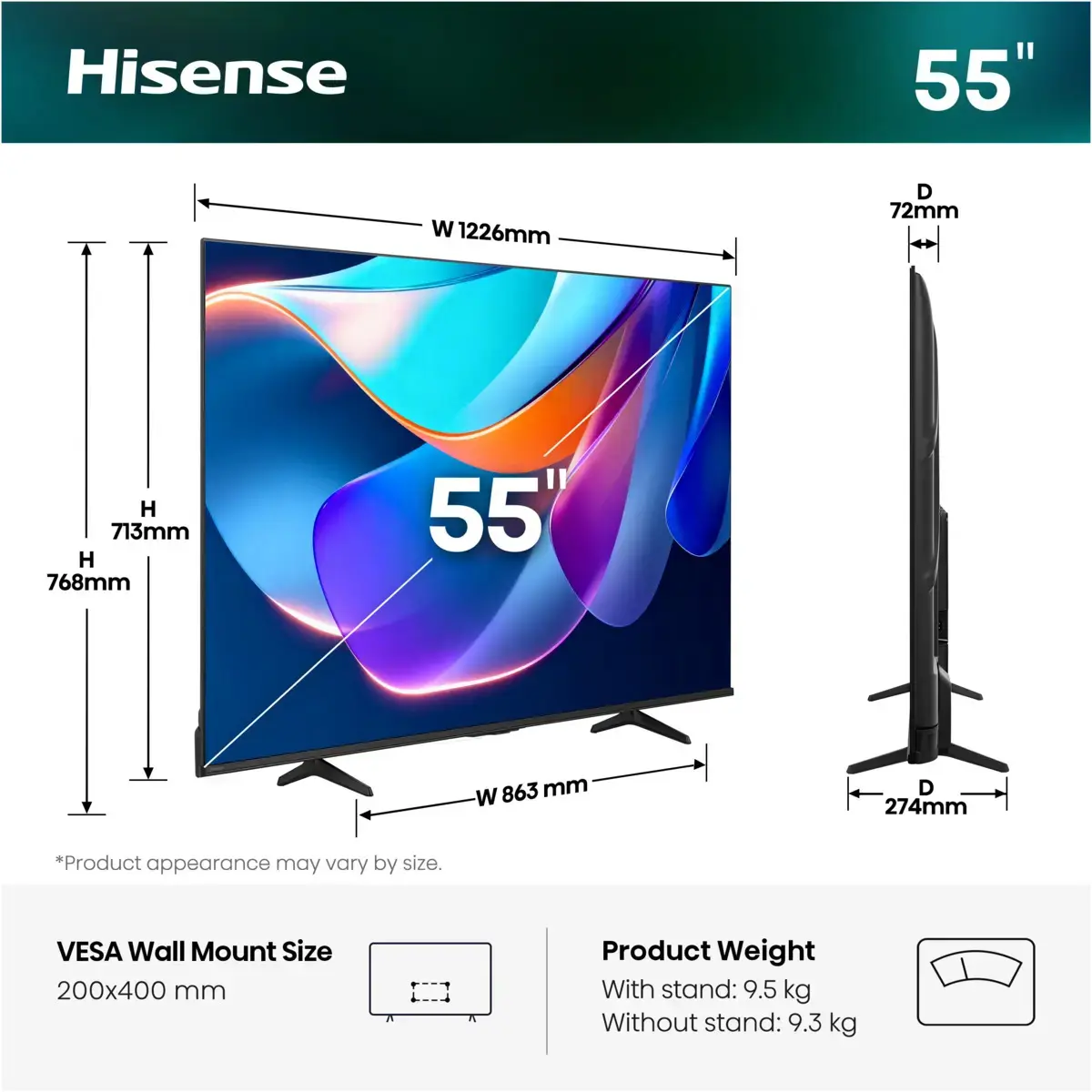 Телевизор Hisense 55A6S 55" 4K Ultra HD Smart TV Photo 31