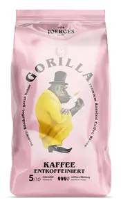 Кофейные зерна Gorilla FFE1GOEN — средняя обжарка, 1 кг, цельные зерна, без кофеина