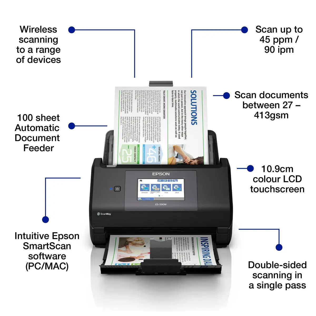 Padeves skeneris Epson WorkForce ES-590W Photo 2
