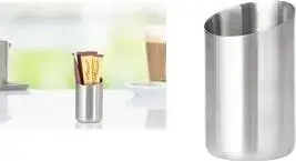 Sugar stick holder Esmeyer VISTA round silver — stainless steel 18/10, brushed finish, 1 pcs