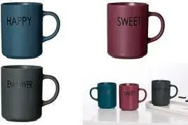 Kafijas krūžu komplekts Ritzenhoff & Breker BERRY SWEET, modelis 425659, porcelāns, 390 ml, piemērotas trauku mazgājamajai mašīnai, 4 gab.