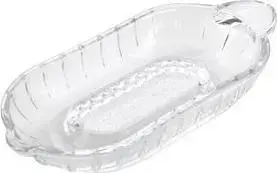 METALTEX Glass Kitchen Grater / Apple Grater 184565000 – thick-walled transparent glass, dishwasher-safe, 1 piece