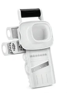 Flat grater METALTEX Profi Mandolino, ABS body, black/white, stainless steel blades