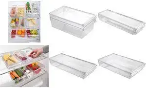 METALTEX Frigo-System Organizer small with lid, transparent, polystyrene (PS) container, 1 piece