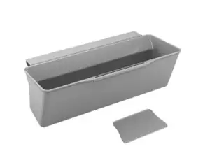 Вставка для мусорного контейнера METALTEX Clean-Tex прямоугольная, полипропилен, серый, 330×160×130 мм