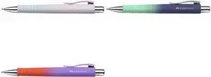 Ballpoint pen Faber-Castell Poly Ball Urban, punchy melon, 0.6 mm XB, blue ink, non-slip grip