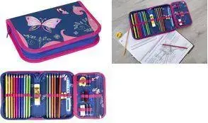 Пенал Faber-Castell Schüleretui Schmetterling 32 предмета, полиэстер (577471)