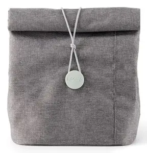 Lunch bag Lekue 881527 — rPET grey, reusable insulated lunch bag