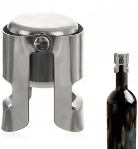 Wine Stopper ORION stainless steel 4 cm for sparkling wine