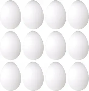 Decorative Styrofoam Easter Eggs Craft with Fun CFSW65 — 60 mm, pack of 12