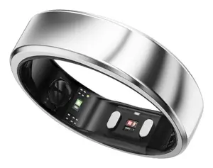 Смарт‑кольцо‑трекер активности Rubicon RingConn Gen 2 — серебристое, батарея 12 дней, Li‑Ion 13.5 мAh, USB‑C