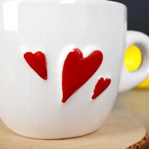 Espresso krūzīte ORION ORI_129431 keramikas 80 ml balta ar sirsniņām