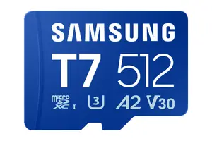 MicroSDXC memory card Samsung T7 microSD UHS-I 170 MB/s U3 V30