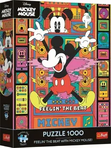 Пазл TREFL 1000 элементов Disney «Чувствуй ритм с Микки» — картонный jigsaw, лицензия Disney, 1000 шт.