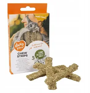 Chew Strips Alfalfa Green 50g snack for rodents, Duvo+ (13866-D+)