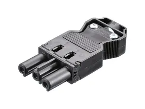 Power inlet module Triton Bachmann GST18i3 Black – 3-pole IEC inlet, black