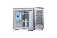 Computer case Cooler Master MasterFrame 400 Mesh Silver, mATX, Transparent side panel, 1x 120 mm ARGB fan
