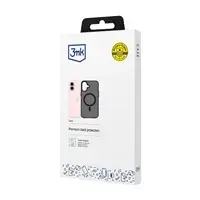 Protective Case 3MK Smoke MagCase for Samsung Galaxy A57 — MagSafe-compatible cover, smoke translucent finish